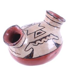 Acoma Pueblo Polychrome Pottery Vase