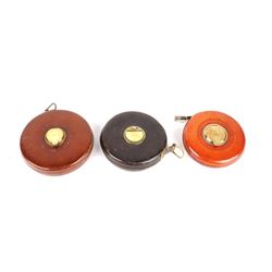 Set of Vintage 66' Leather Measuring Tapes