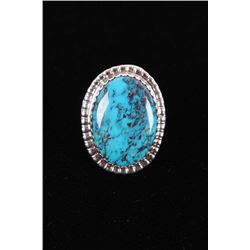 Navajo Herbert Tsosie Lone Mountain Sterling Ring