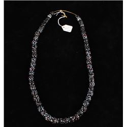 Early Blackfoot Skunk Bead Trade Necklace
