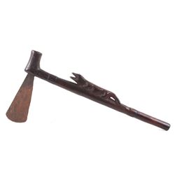 Early African Chowke Alligator War Club Axe