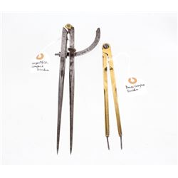 Vintage Steel and Brass Wing Dividers