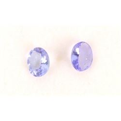 Pair of Tanzanite Oval Gemstones