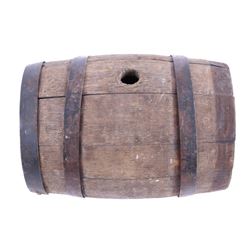 Early 1900's Steel Banded Powder Keg