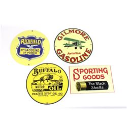 Replica Vintage Gasoline & Sporting Goods Signs