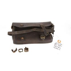 Rare Civil War Leather Rifle Cartridge Pouch 1863