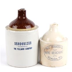 Vintage Pullman and Steinmeyer Ceramic Jugs