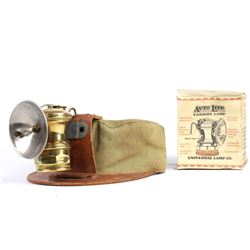 Vintage Miner Hat & in-box Carbide Lamp