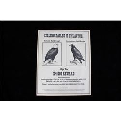 US Fish & Wildlife Bald Eagle Reward Poster