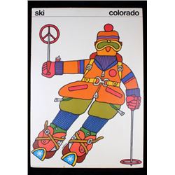 1960's Denver, Colorado Tewells Hoffman Ski Poster