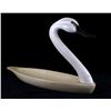 Image 3 : Bridger Trading Co. Hand Carved Swan Centerpiece