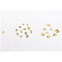 Faceted Citrine Gemstones 11.2CTW