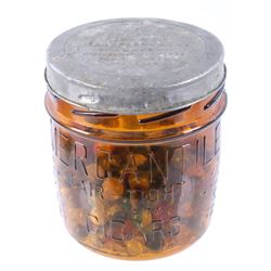 Mercantile Cigar Co. Glass Jar & Antique Marbles