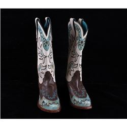 Tony Lama Womens Fancy Cowboy Boots