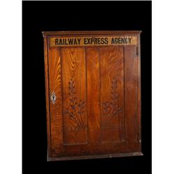 "Railway Express Agency"  wooden ticket