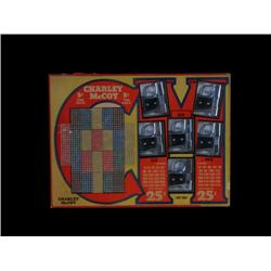 Charley McCoy Punchboard  w/ Gun Lighte