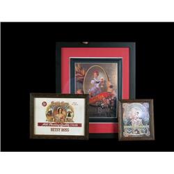 1Lot of 3 small framed ads