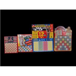 Lot of 4  Shady Lady punchboards