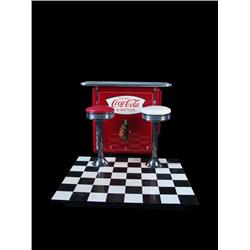 Coca-Cola small Bar with stools and Din