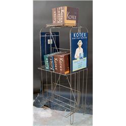 "Kotex" Products Display Rack w/ Produc