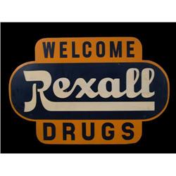 1950's single sided wooden sign: Welcom