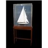 Image 1 : Sailboat Model in Glass Case 1930 Ameri