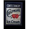 Image 1 : "Chapman's Ice Cream"  reverse glass si