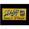 Image 1 : "Schlitz Malt Syrup"  Embossed Tin Sign