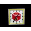 Image 1 : 1940's Coca-Cola, Square neon clock   w