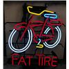 Image 1 : Neon Beer Sign  M.I.B  "Fat Tire Bicycl