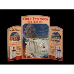 Chief Two Moon  Cardboard Ad  Tri-Fold 