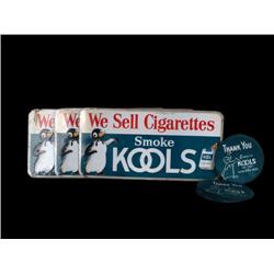 Lot of 3, "Kool" Cigarettes  tin signs