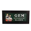 Image 1 : "Gem" Trolley Sign  (cardboard)  12 x 2