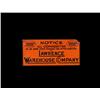 Image 1 : Lawrence Warehouse  tin embossed sign  