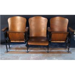 2 sets of 3, Wooden Jurists Seats from 