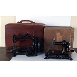 Lot of 2 Primitive Sewing Machines in O