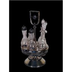 Cruet Set w 5 bottles