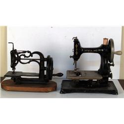 Lot of 2 Small Sewing Machines