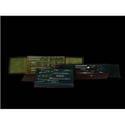 Lot of 3 Antique Protractor Sets