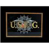 Image 1 : U.S.F.& G. Reverse Glass Sign   Wood Fr