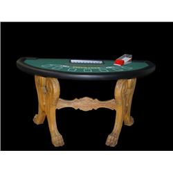 Blackjack Table w/ Carved Legs