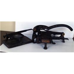 Lot of 3 Tobacco Plug Cutters