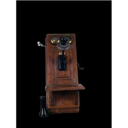 Western Electric Wooden Wall Phone
