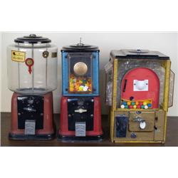 :Lot of 3 Misc Gum Vendors