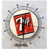 Image 1 : 1950's  7-up clock  w/ metal round shap