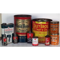 Lot of 10 Automotive related Tins