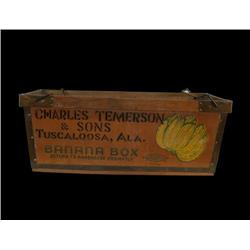 Wooden Banana Box   Charles Temerson & 