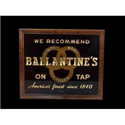 "Ballantines"   Reverse Glass Sign    W