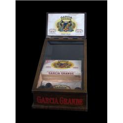 "Garcia Grande" Cigar Box & Display w 3