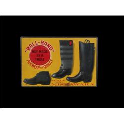"Ball Brand" Footwear Tin Embossed Sign